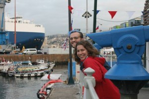 In the port of Valparaiso