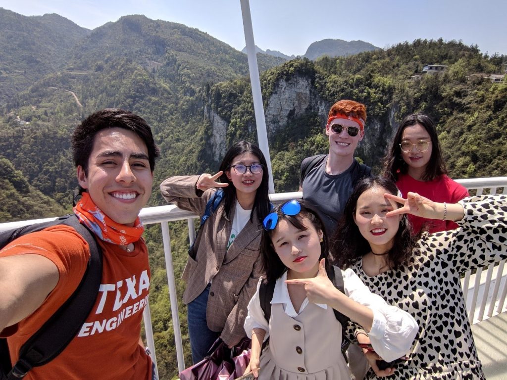 Making friends at the world’s longest and highest glass bridge