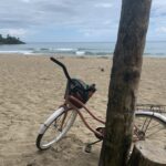 Bicycle parked at Playa Cocles