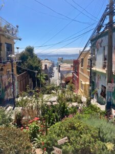 Valparaíso and the Pacific Ocean