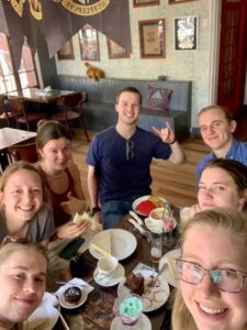 Students gather for lunch