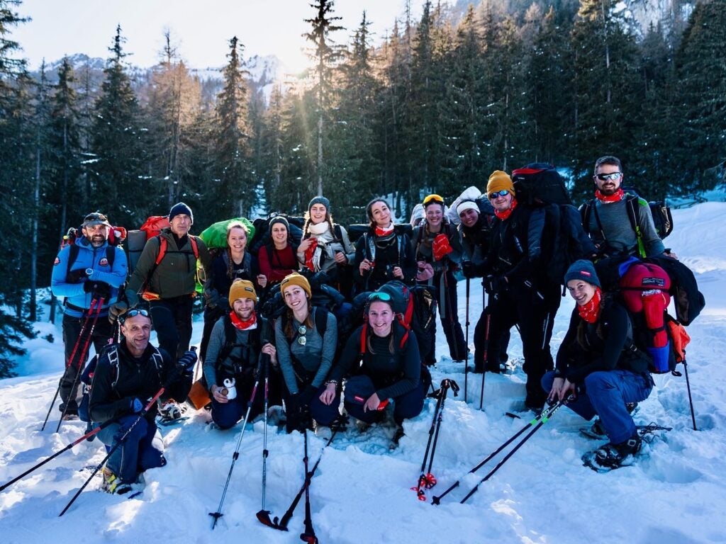 Asclepios extreme environment survival training at Verbier, Switzerland