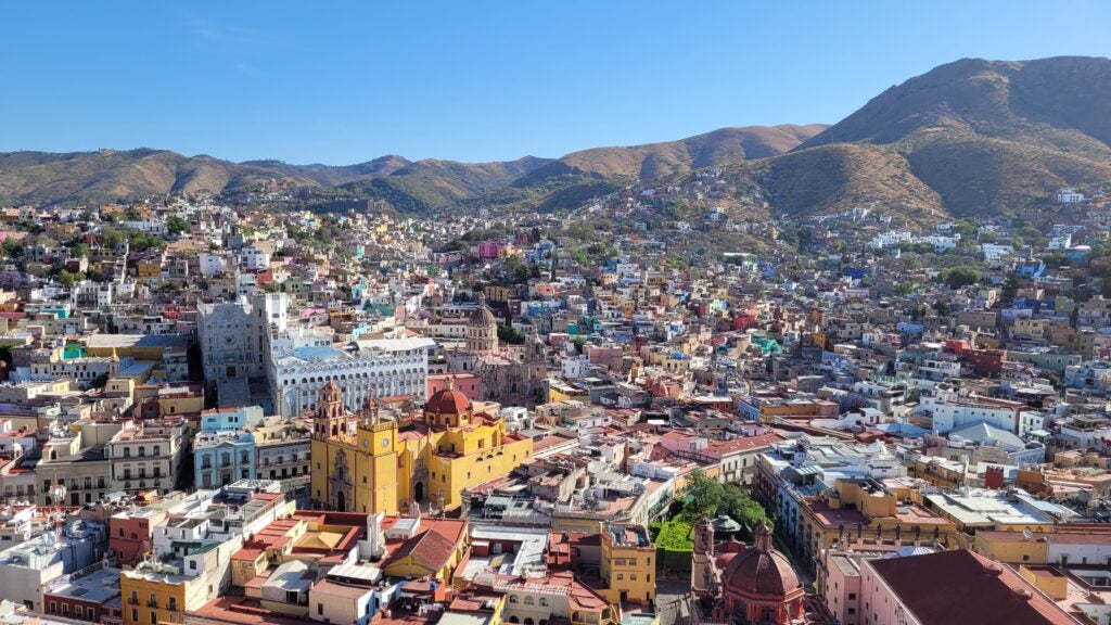 Panoramic view of Guanajuato, Mexico