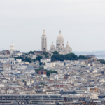 Montmartre sits on top of a hill in Paris's 18th arrandissement