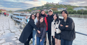 Vanessa and friends smile for a picture