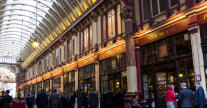 A local food hall in London, U.K.