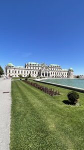 A large Budapest building is a historic site.