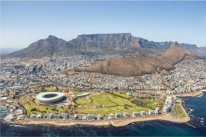 Aerial view of Cape Town, South Africa