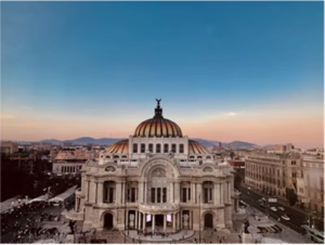 Old historic building in Mexico City