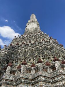 A tall building with many intricate details.