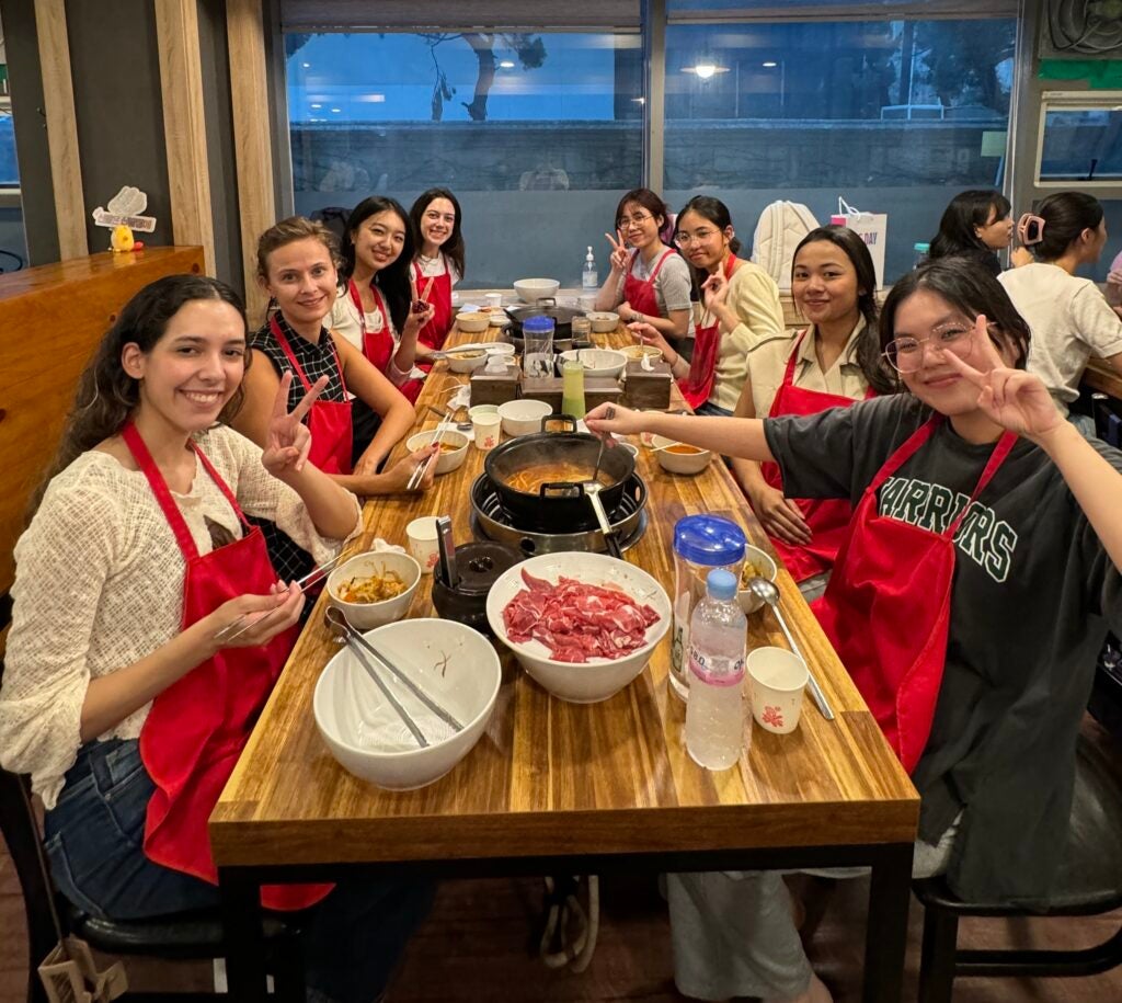 Shabu-shabu with my KU exchange group