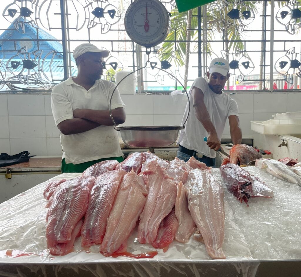 The fish market where I tried ceviche