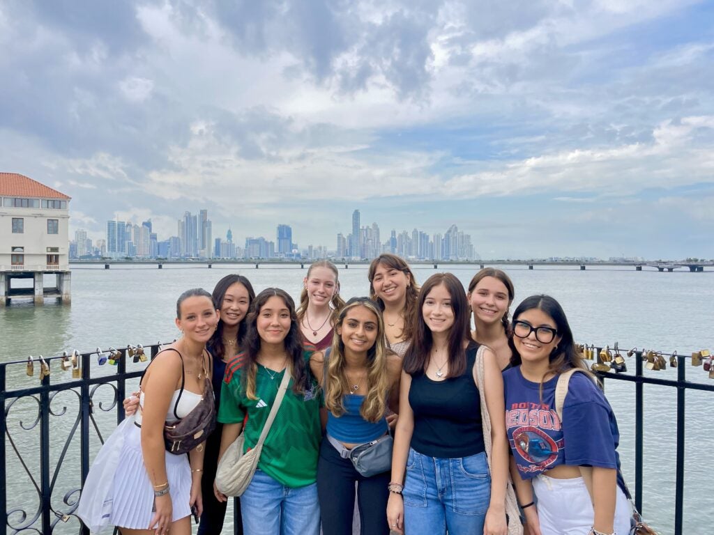 At Casco Viejo during our first day exploring Panama