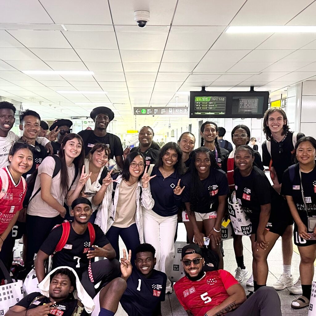 With USA Homeless World Cup team