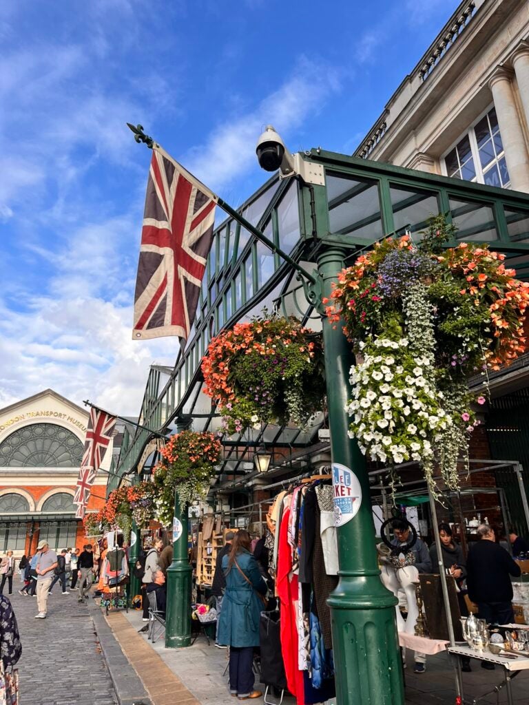 Antique stalls at Covent Garden