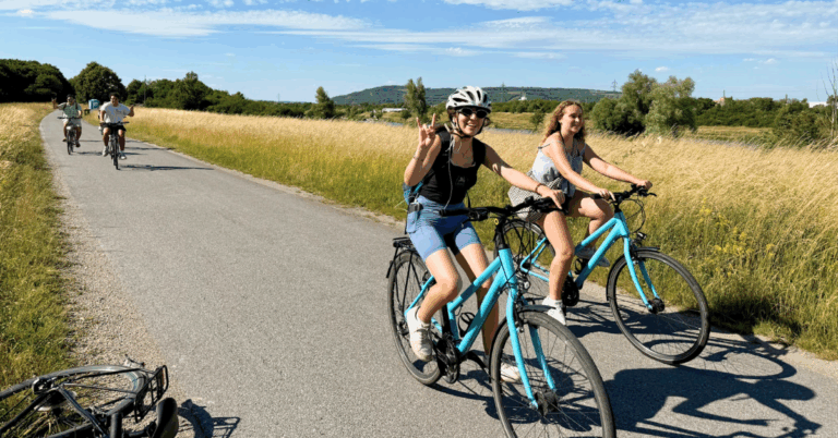 Students cycling
