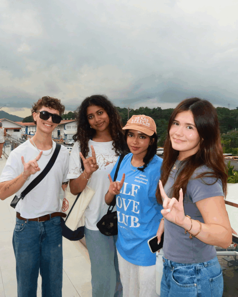 With friends