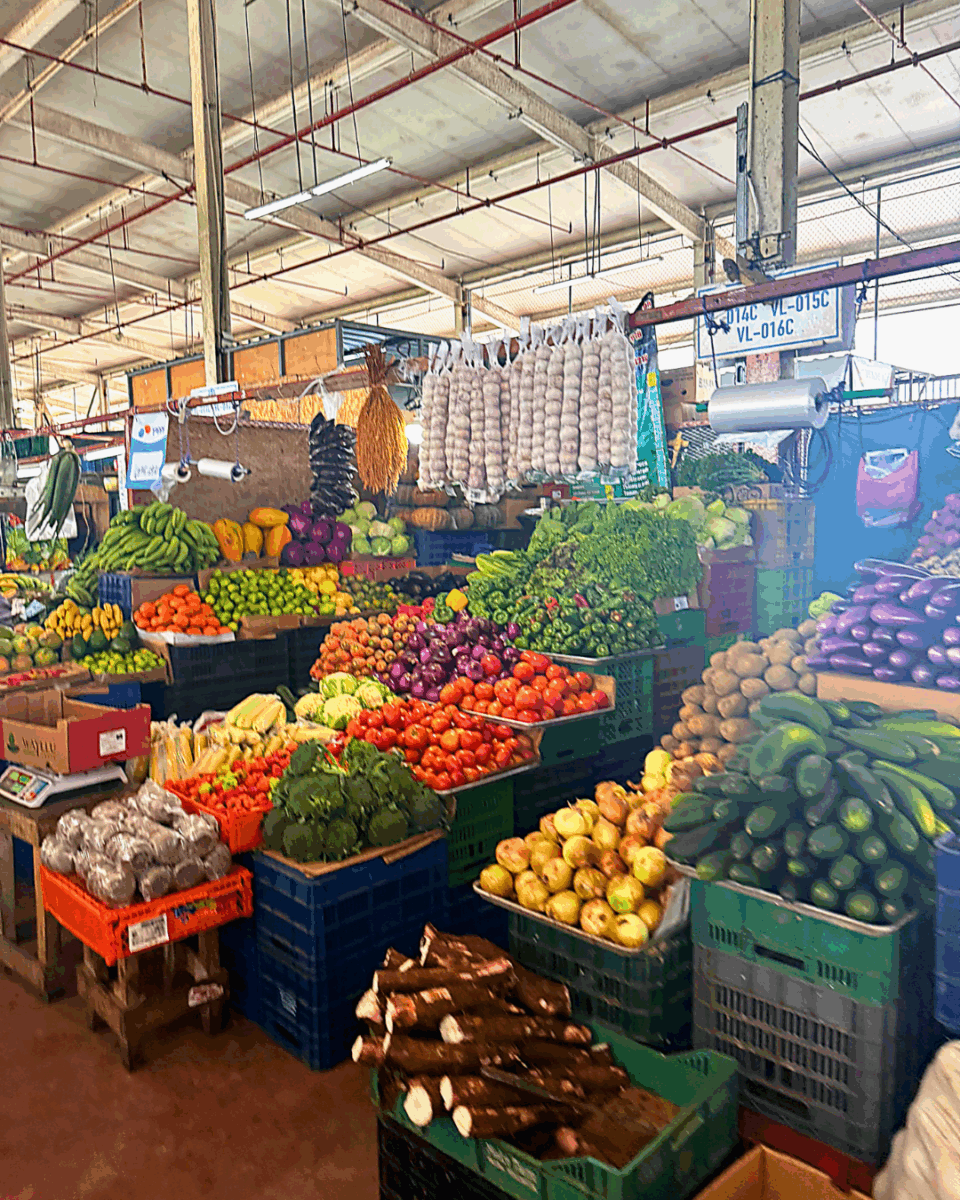 At the local market