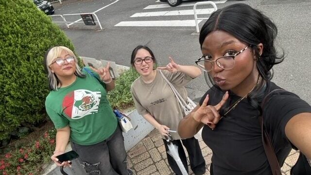 Prescilla and two of her friends