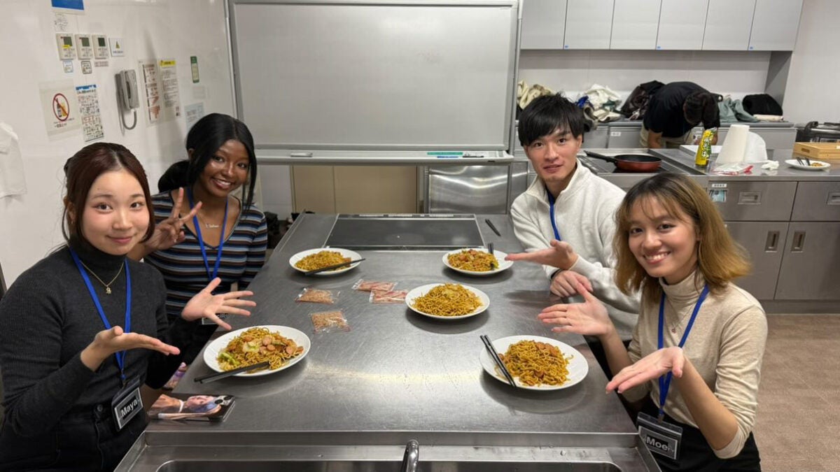 Prescilla and friends having dinner 