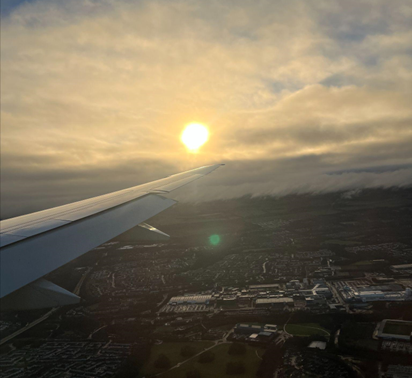 Landing in Edinburgh 