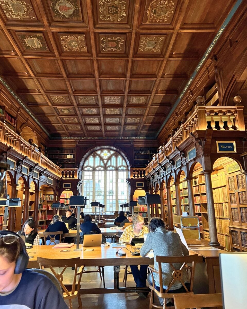 Inside the Duke Humfrey reading room